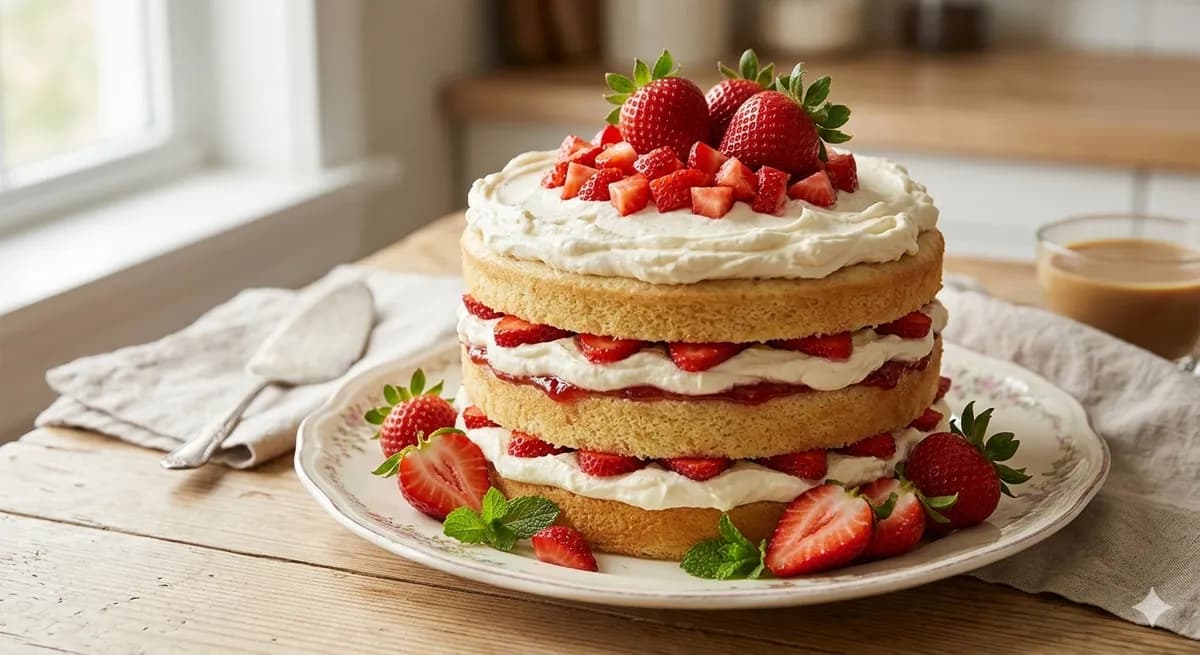 Strawberry Shortcake Cake - Photo 1