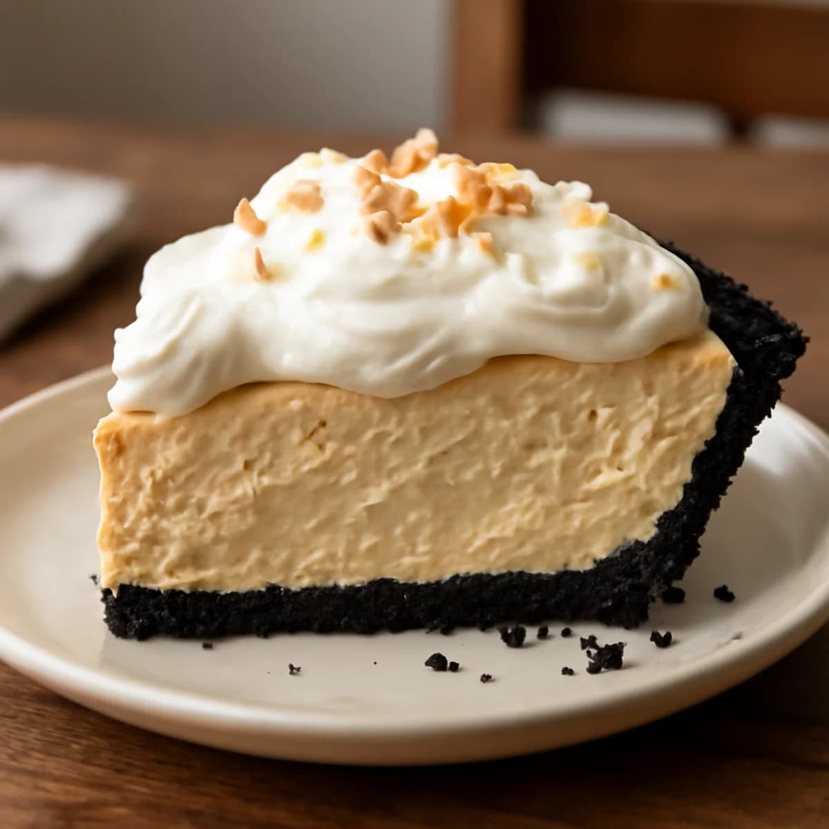Classic No-Bake Peanut Butter Pie