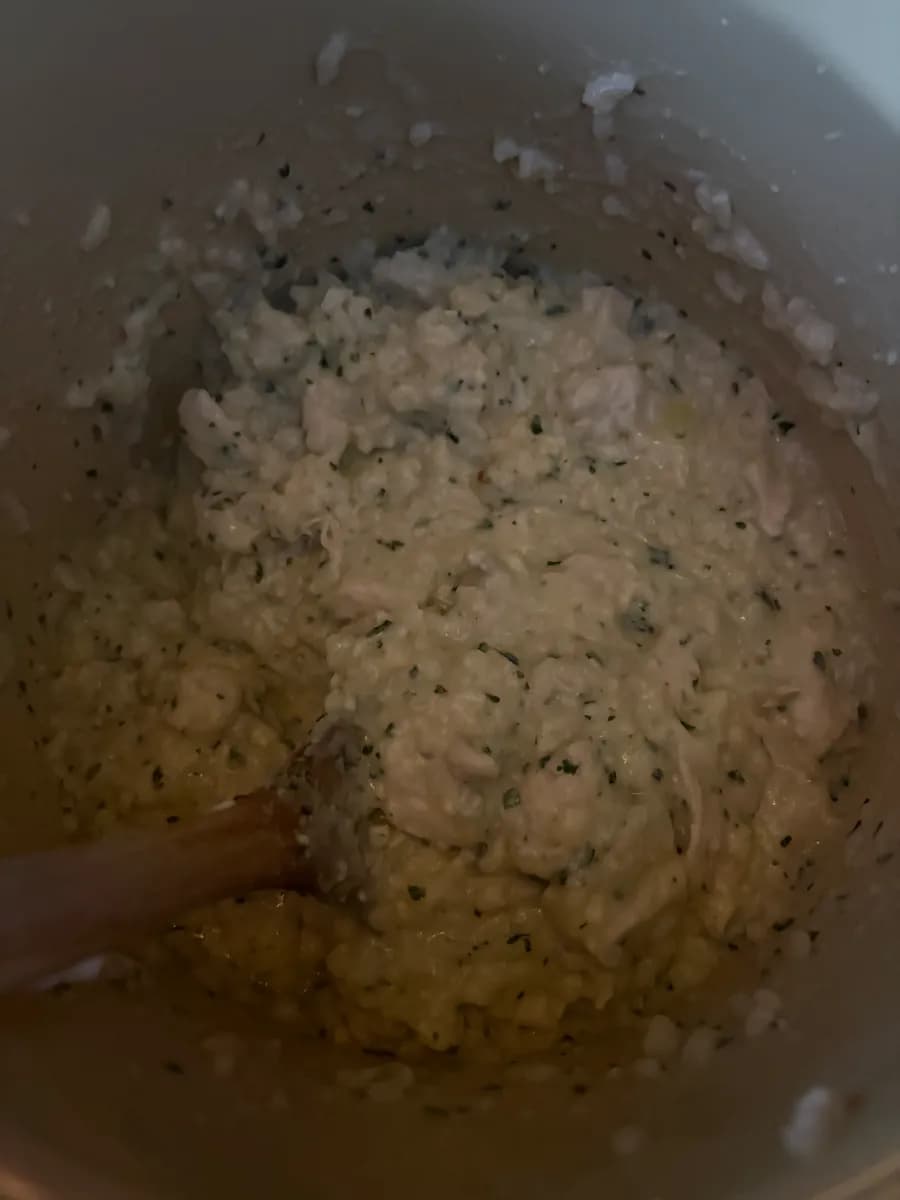 Pesto Risotto with Toasted Pine Nuts - Photo 1