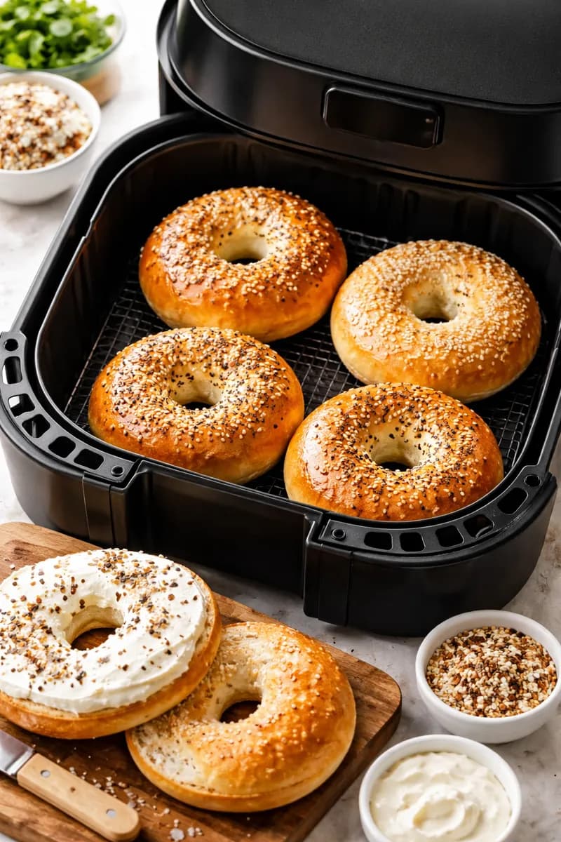 15 Minute Air Fryer Bagels - Photo 1
