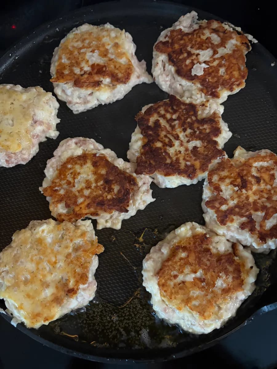 Cheesy Chicken Fritters