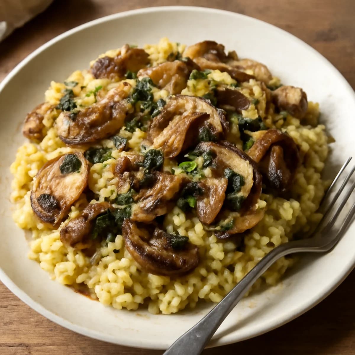 Mushroom Risotto alla Milanese