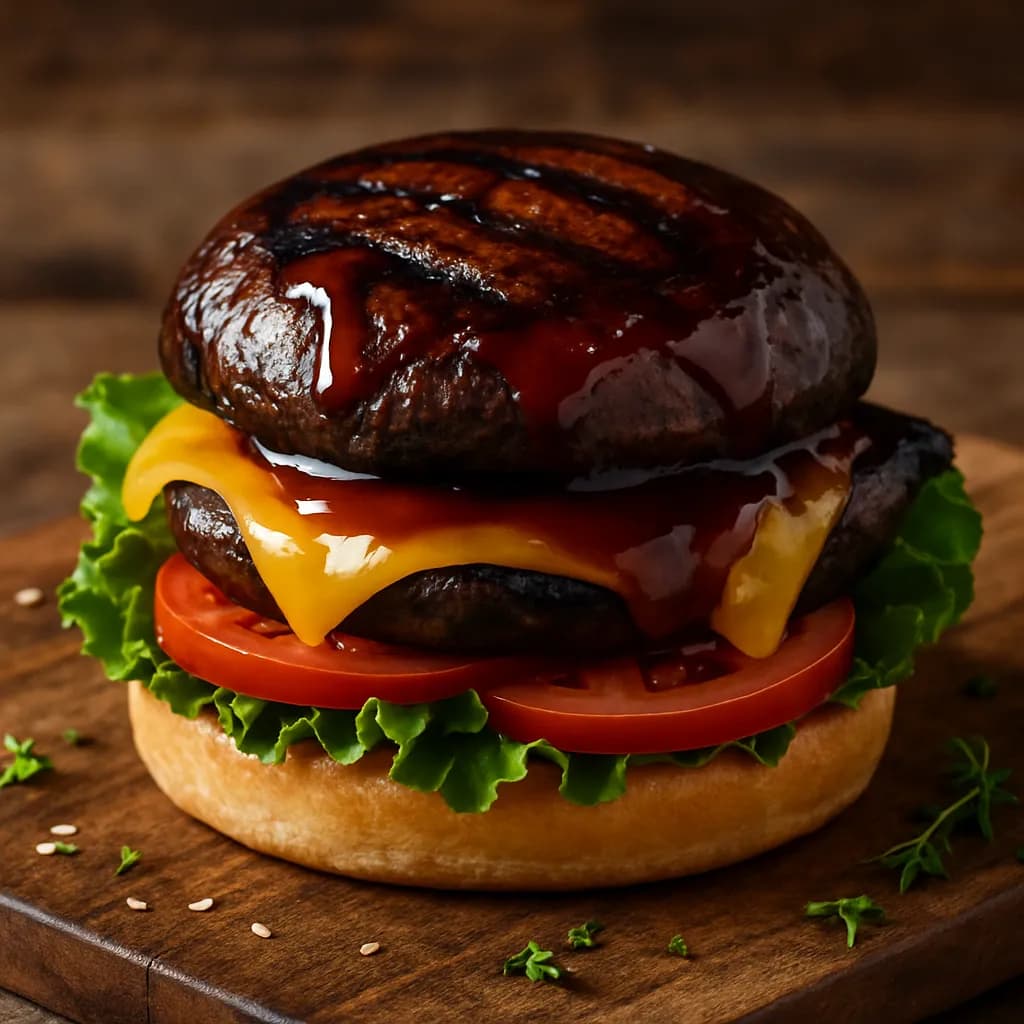 BBQ Mushroom Burger - Photo 1