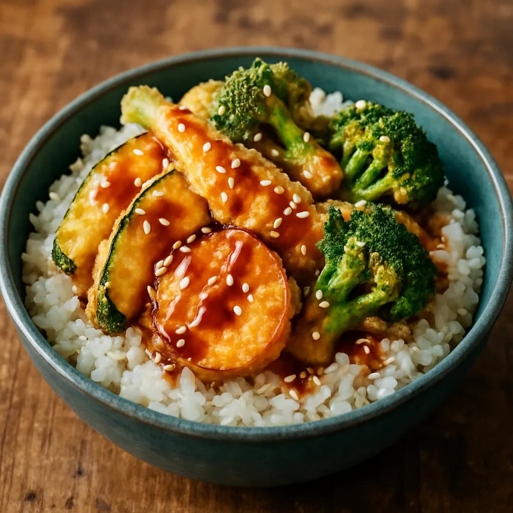 Vegetable Tempura Sushi Bowl - Photo 1