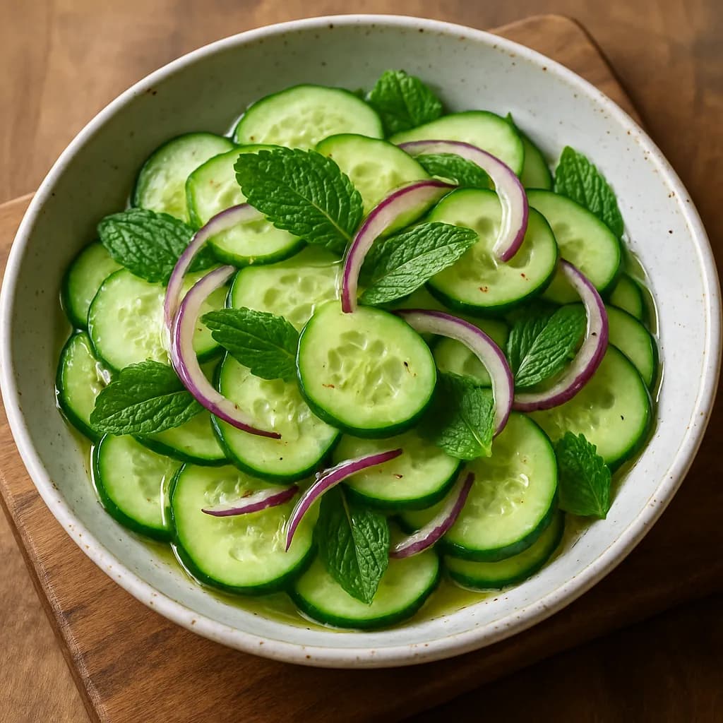 Chilled Cucumber Mint Salad