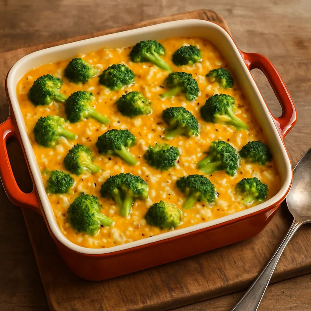 Cheesy Broccoli and Rice Casserole
