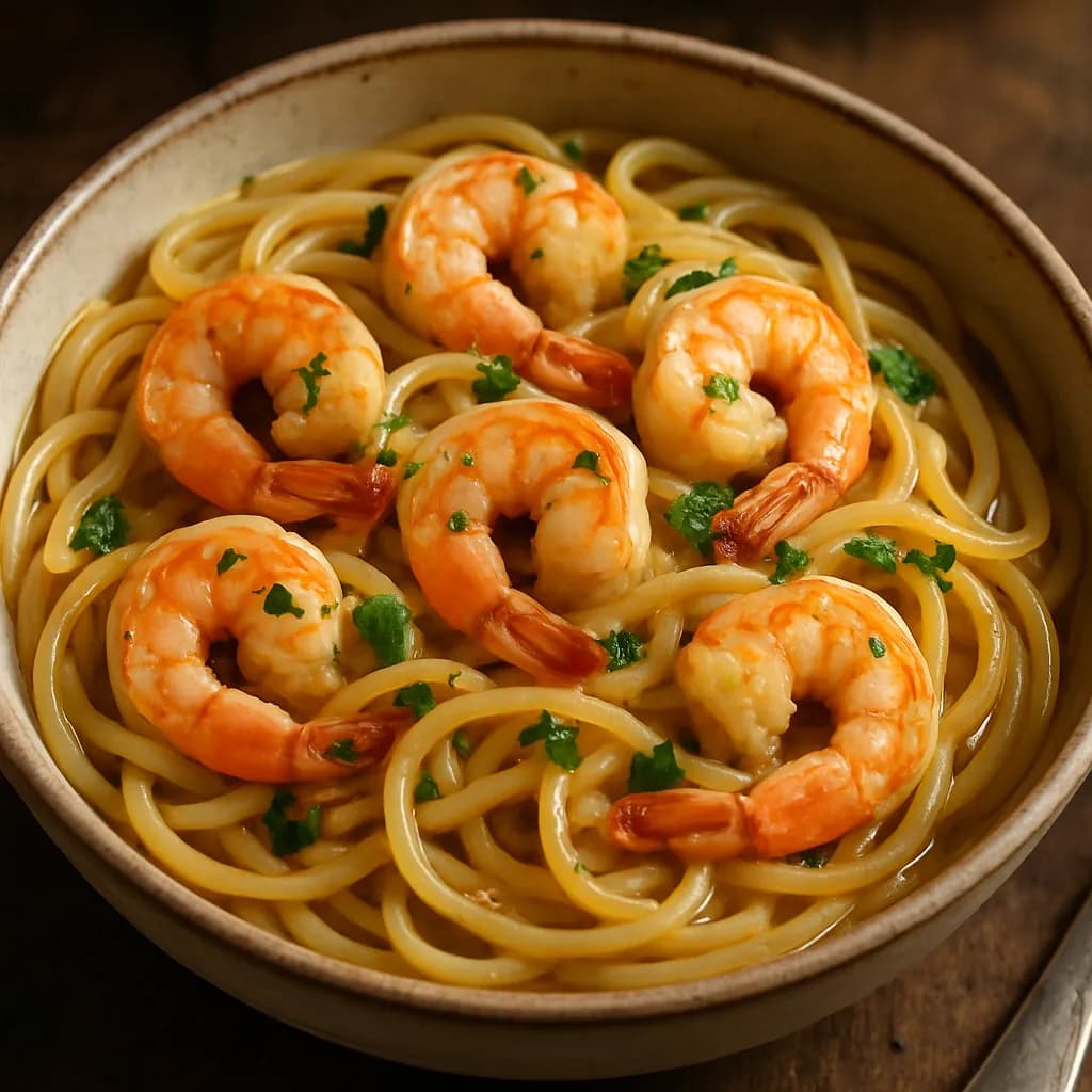 Shrimp Scampi Linguine