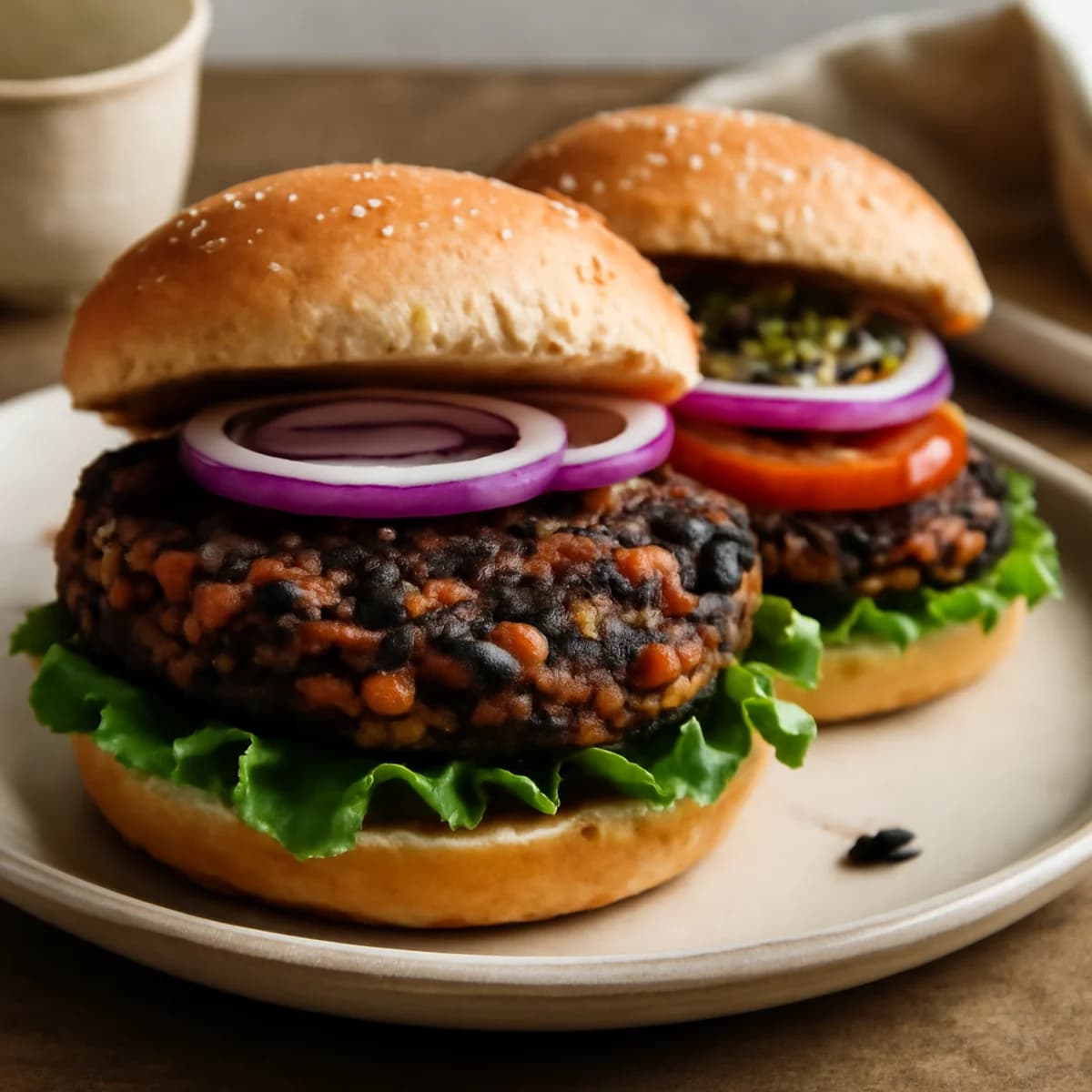Easy Black Bean Veggie Burgers - Photo 1